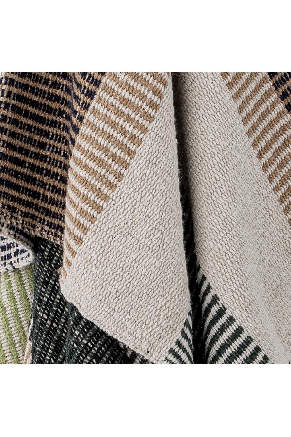 Isnel Throw, Green, Recycled Cotton - Image 4