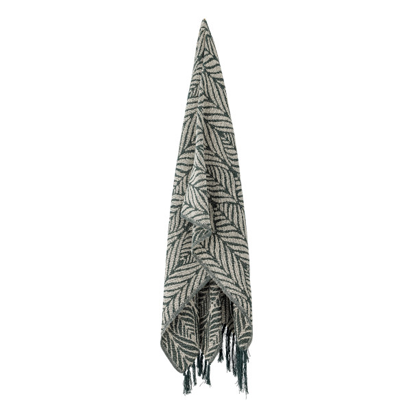 Ugento Throw, Green, Recycled Cotton - Image 2