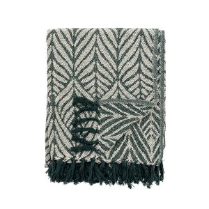 Ugento Throw, Green, Recycled Cotton