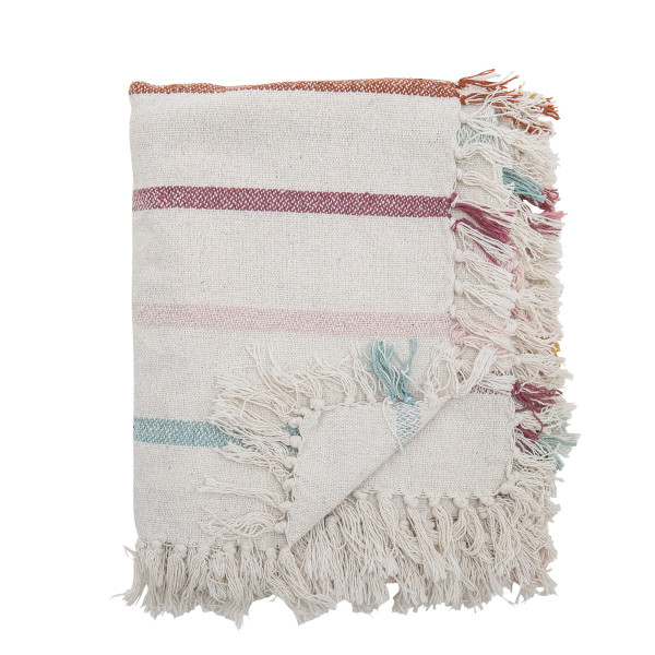 Frey Throw, Multi, Recycled Cotton